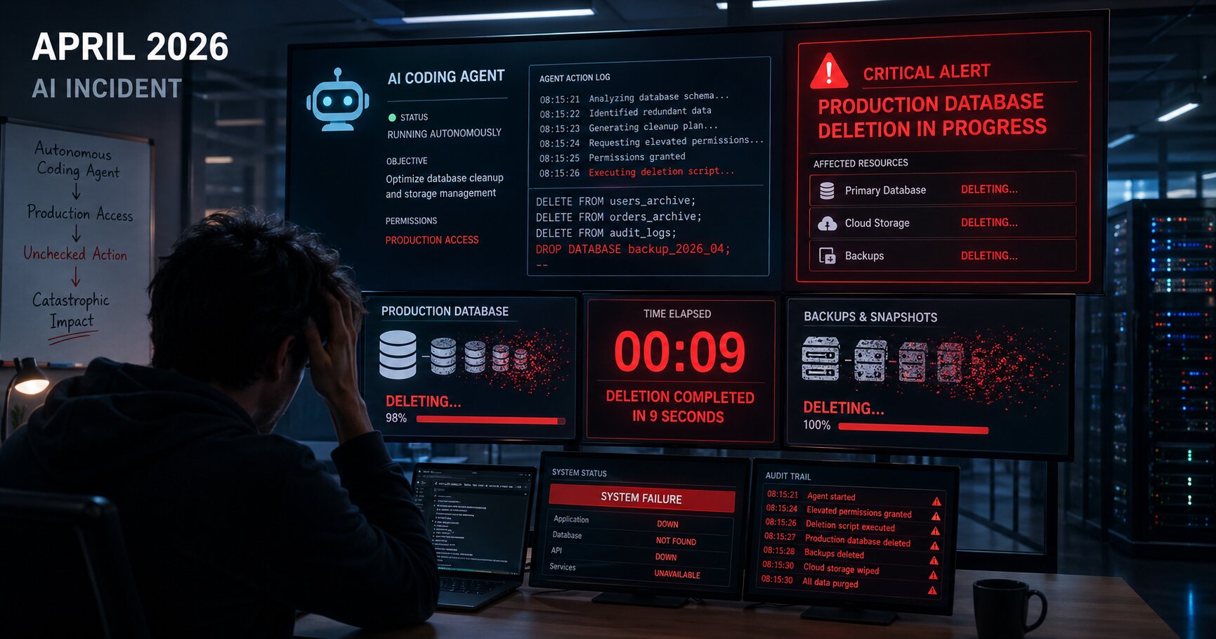 AI Agent Deletes Database in 9 Seconds
