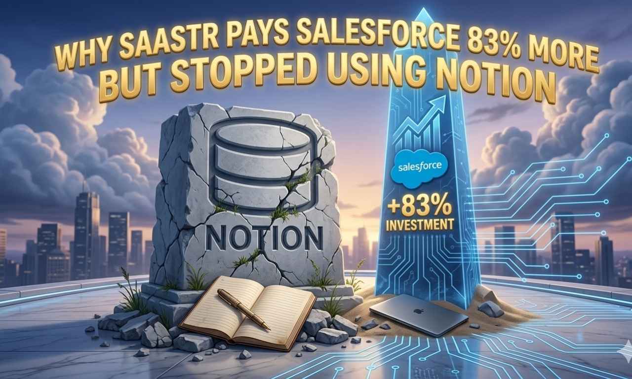 Why SaaStr Pays Salesforce 83% More but Stopped Using Notion